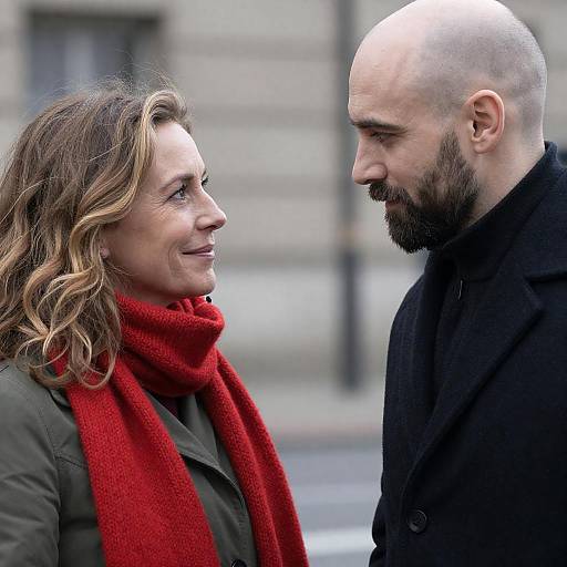 Candid Portrait of a Smiling Encounter