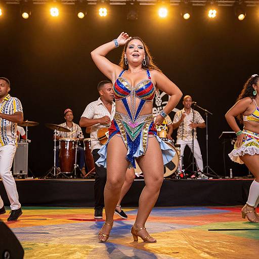 Vibrant Plus Size Salsa Dance