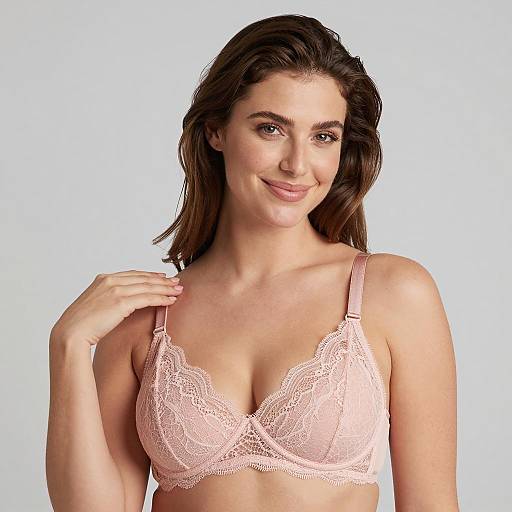 Portrait of a Woman in Lace Bra