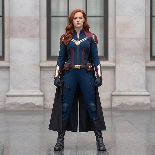 Female Superhero in Tactical Suit