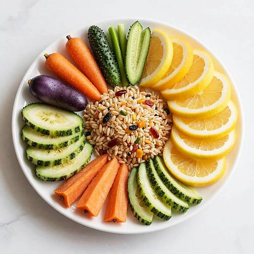 Vibrant Nutritious Food Plate