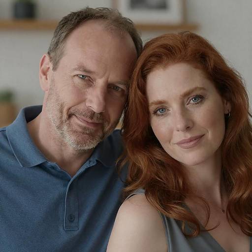 Intimate Moment of a Middle-Aged Couple