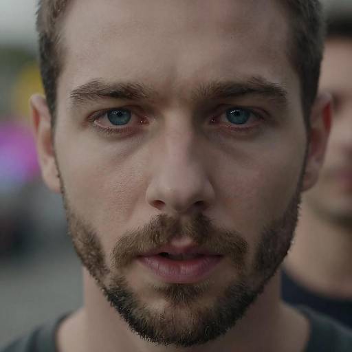 Intense Blue Eyes: Portrait and Bokeh