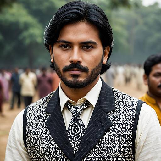 Bengali Man in Traditional Attire