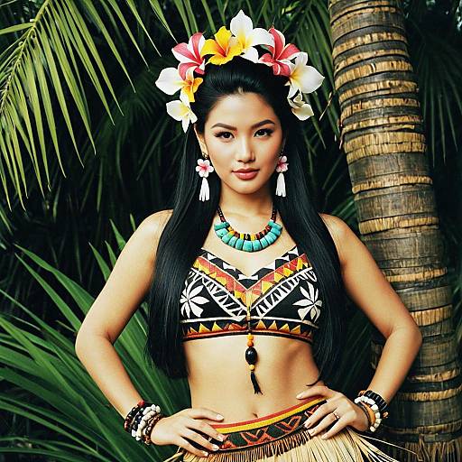 Chic Tiki Themed Fashion for One