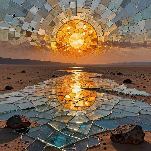 Shattered Glass Mosaics Desertscape