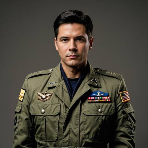 Man in Military Pilot Uniform Cosplay
