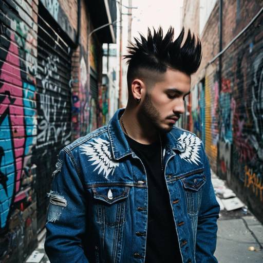 Stylish Faux Hawk in Urban Setting