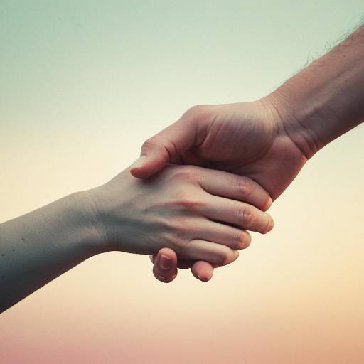 Hands Holding in Compassionate Gesture