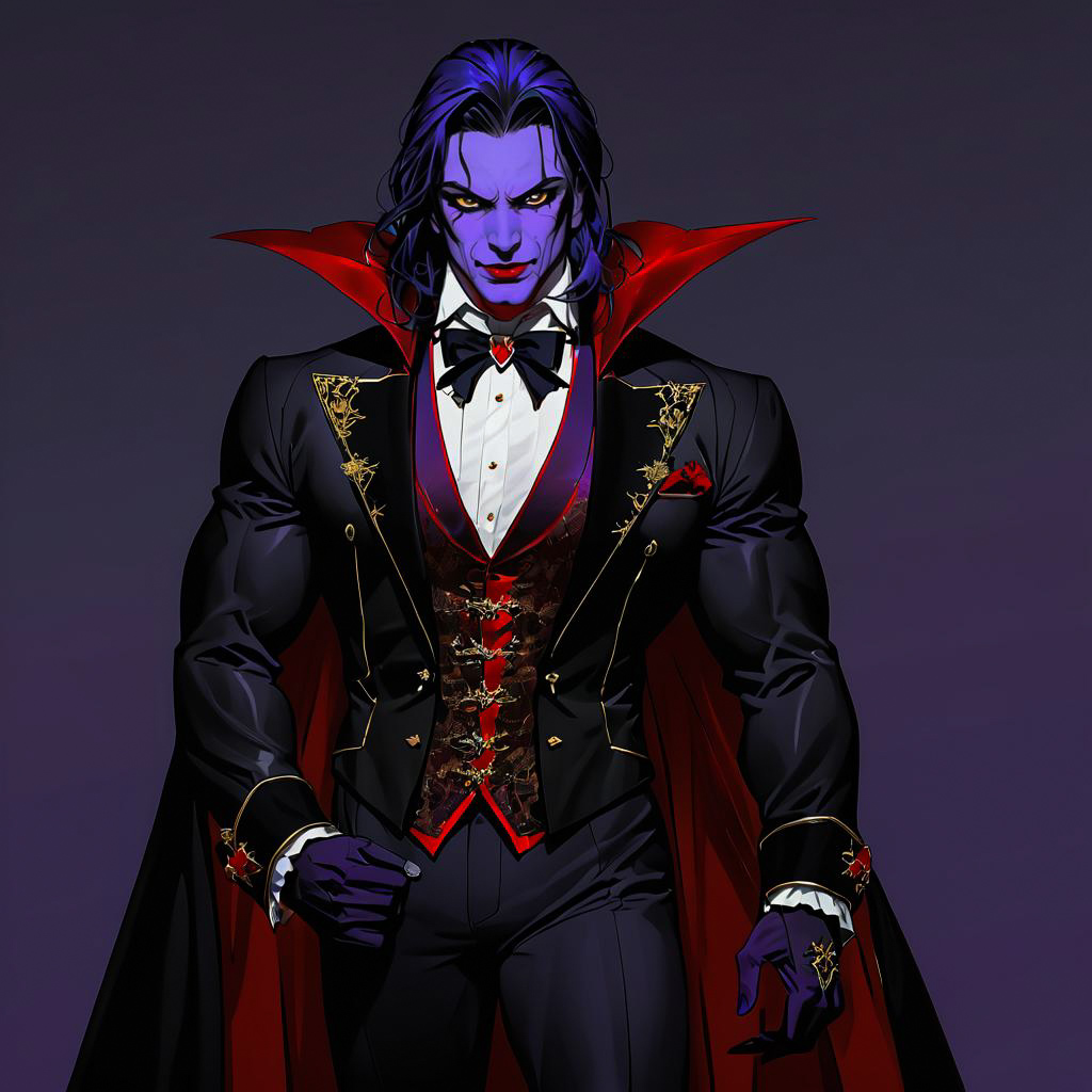 Undead Aristocrat in Dark Fantasy Realm