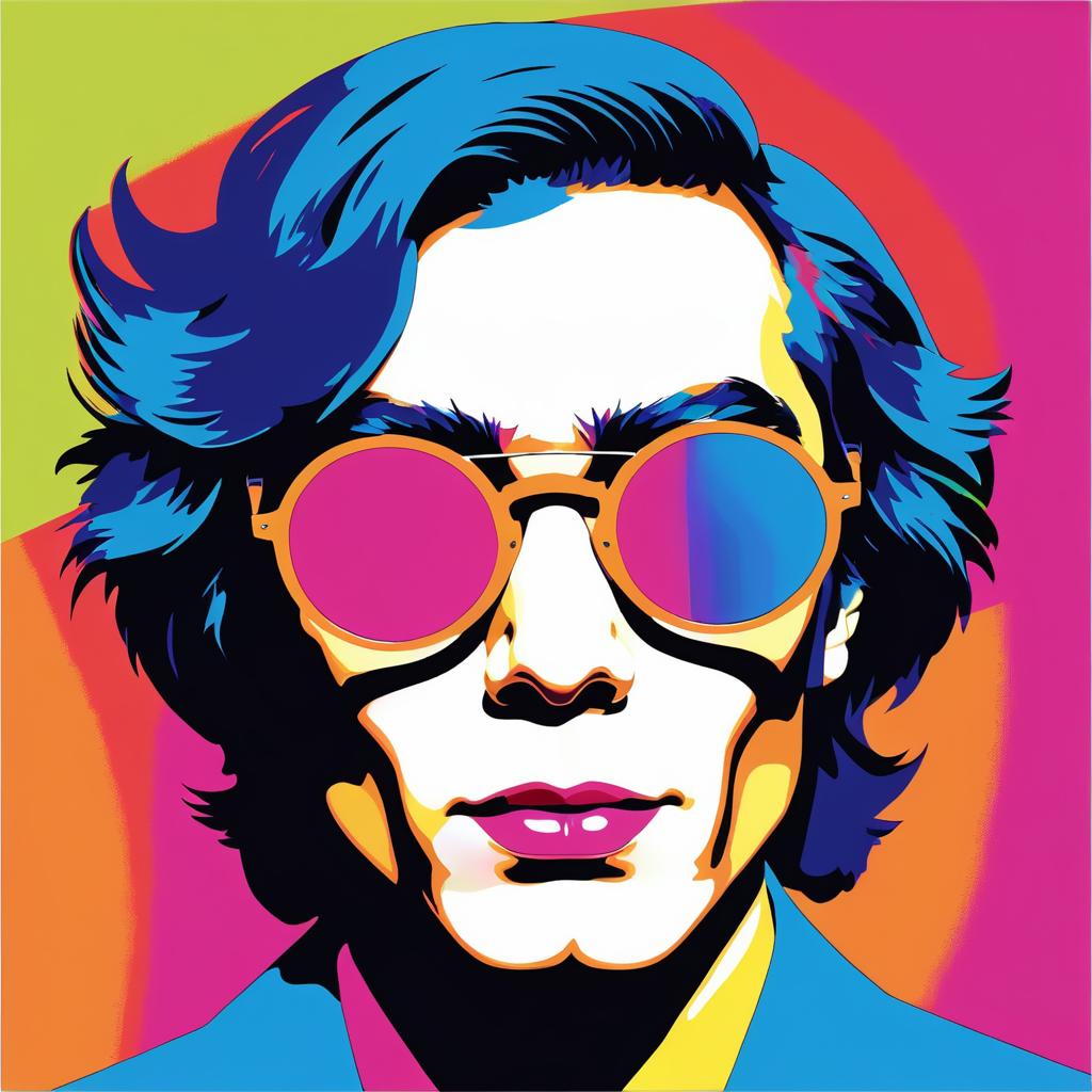 Vibrant Warhol-Inspired Sunglasses Art