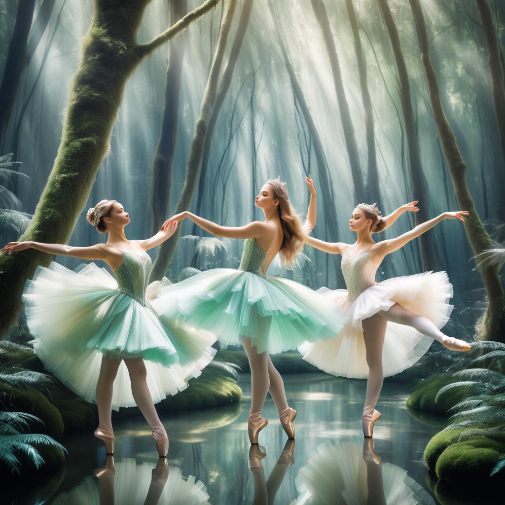 Ballerinas in an Enchanted Forest