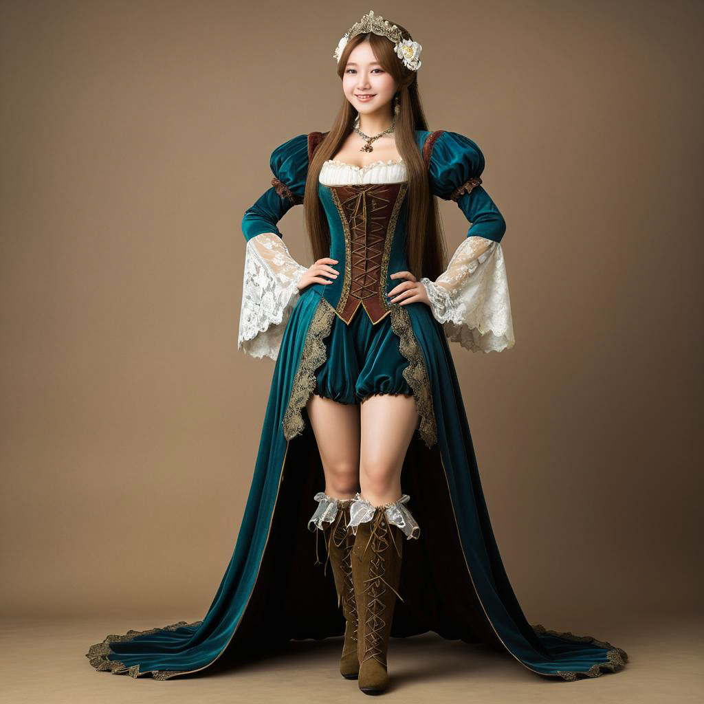 Elegant Noblewoman at Renaissance Faire