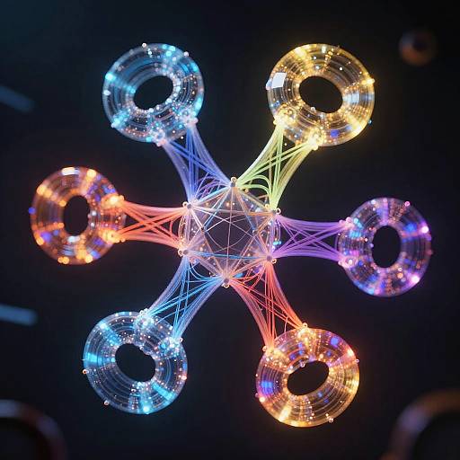 Futuristic Multi-Dimensional Tensor Art