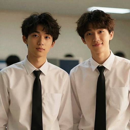 Warm Portrait of Two Young Men