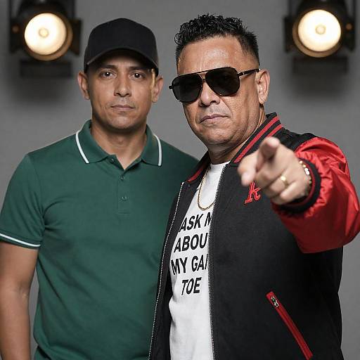 Dynamic Duo: Bold Fashion and Expression