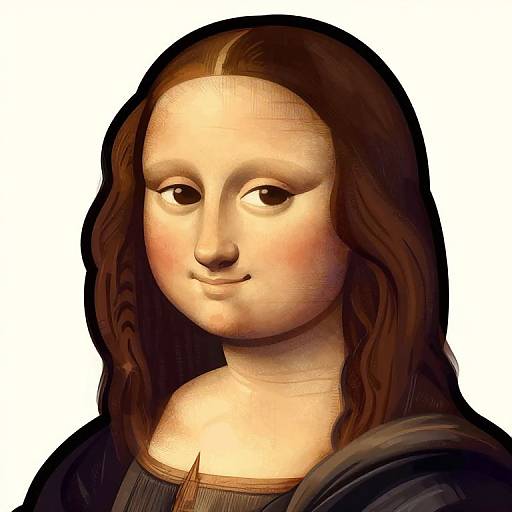Cartoon Leonardo da Vinci Illustration