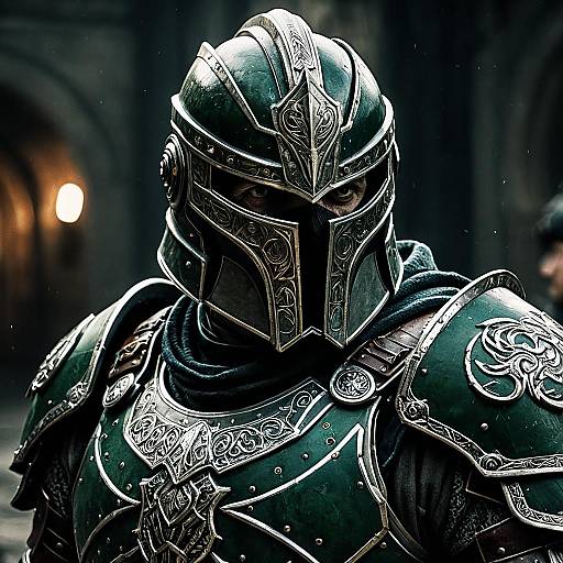 Photorealistic Vodian Portrait in Armor