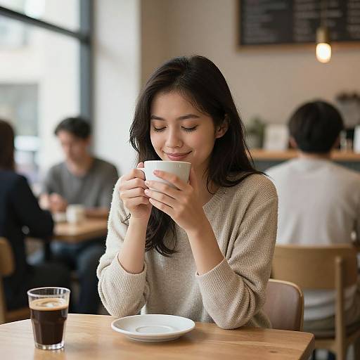 Warm Moments in Cozy Café