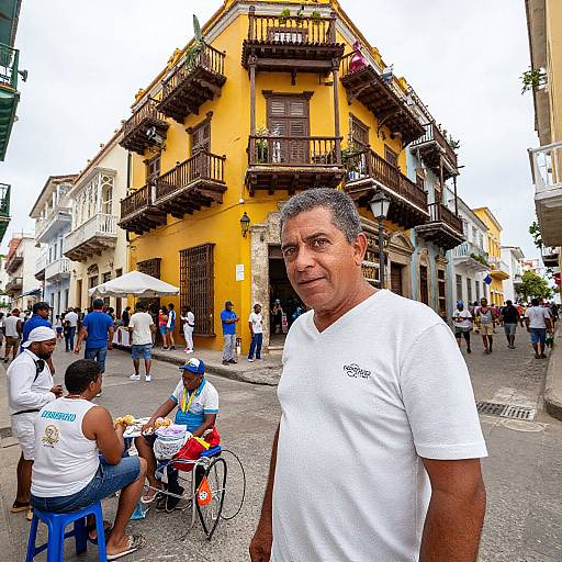 Vibrant Cartagena Street Life
