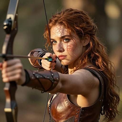 Archer's Portrait with Mystic Allure