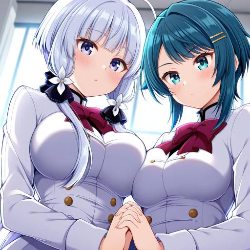 Illustration of Aizawa kazuha, assault lily in the style of Tsukudani norio