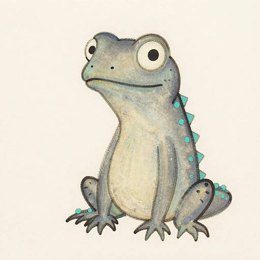 Minimalist Yoshitomo Nara Lizard Art