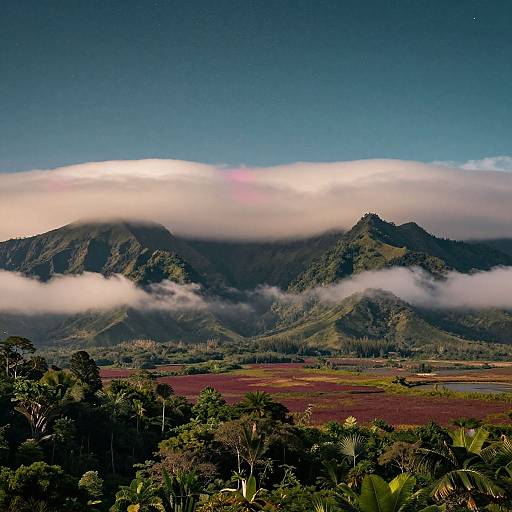 Mesmerizing Celestial Island Landscape
