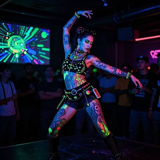 Inkpunk Dancer in Ultraviolet Club