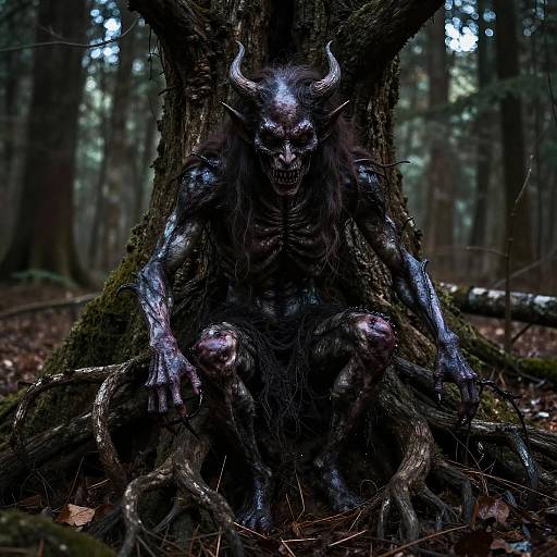 Twisted Root Demon in Woods