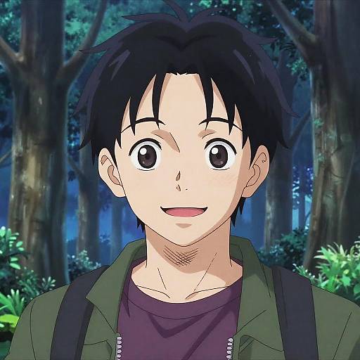 Neon Night Anime Portrait