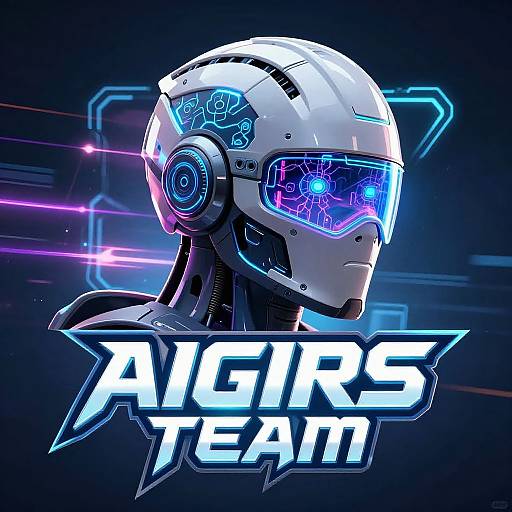 Futuristic AI Sports Team Logo