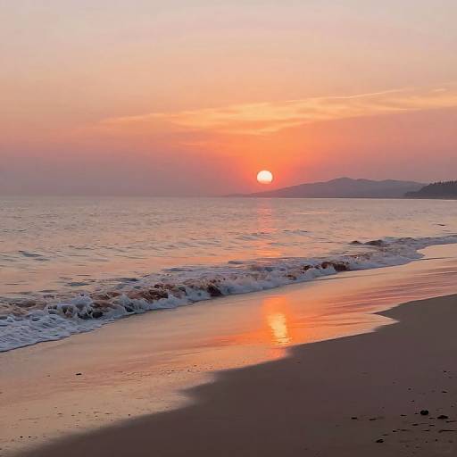 Serene Beach Sunset with Fazit