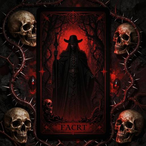 Gothic Tarot Card Back Design
