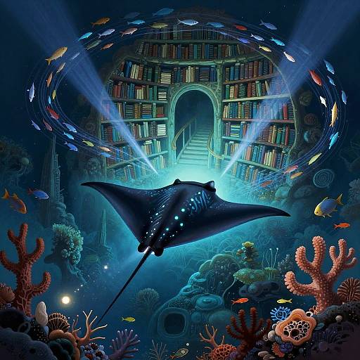 Mystic Ancient Manta Ray Sage