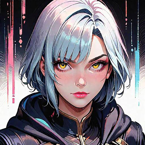 Anime Black Mage Character Design