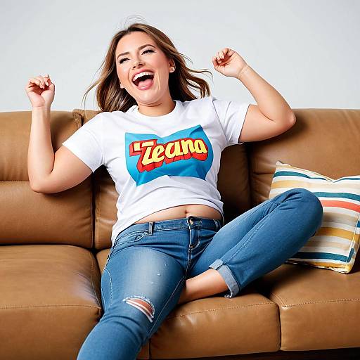 Photograph of a smiling woman with light brown hair, wearing a white 