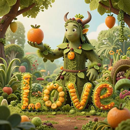 Half-Plant Guardian of Word Fruits