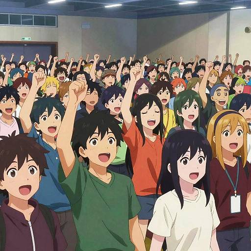 Vibrant Anime Convention Crowd