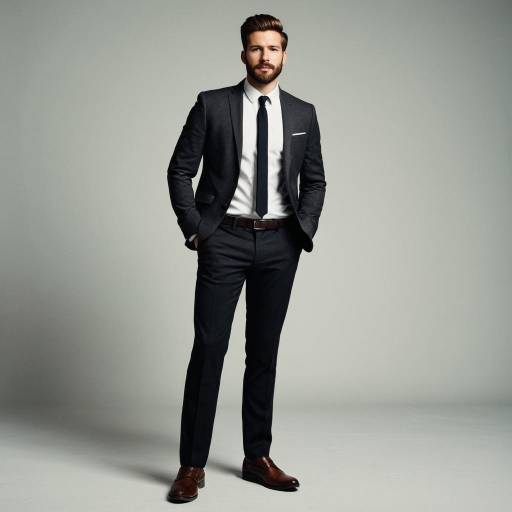 Stylish Male in Formal Suit Pants