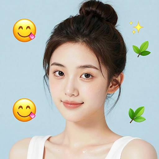 Radiant Clean Girl Emoji Set