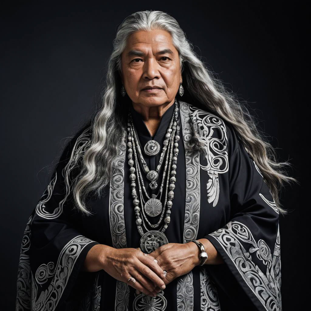 Portrait of a Proud Māori Elder