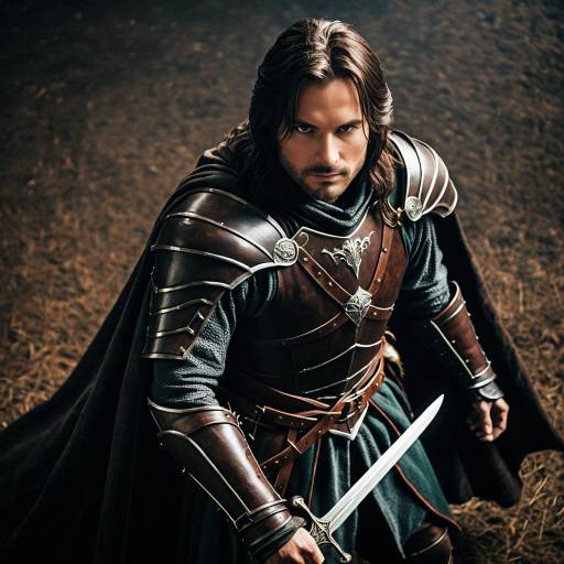 Epic Aragorn Cosplay with Dramatic Lighting