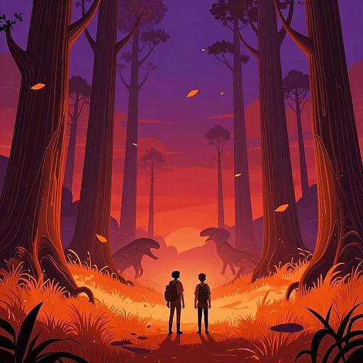 Mystical Forest Adventure in Ligne Claire