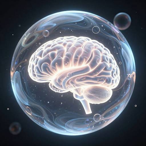 Luminous Brain in Ethereal Sphere