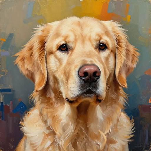 Hyper-Realistic Golden Retriever Portrait