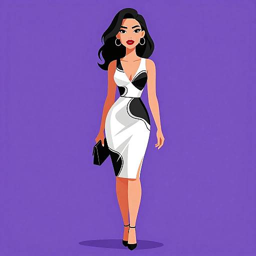 Avant-Garde Monochrome Woman Style