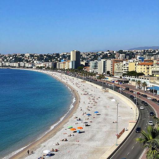 Vibrant Coastal Cityscape Photograph