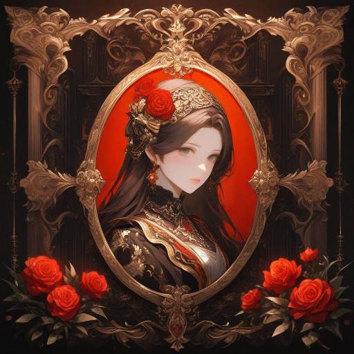 Elegant Baroque Woman in Digital Art