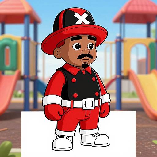 Young Notorious B.I.G. Pixar Coloring Sheet